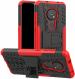 Leyon Red Rubber, Plastic Back Cover For Nokia 6.2