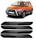 Gee Cee Black Pvc Car Bumper Protector Guard For Toyota Etios Liva T-2 (Set Of 4)