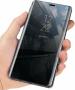 MONKISH Samsung Galaxy S9 Plus Black Polycarbonate S-View Mirror Stand Flip Cover|Mobile Cover|Mobile case|Flip cover