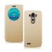 Heartly Lg G4 Leather Gold Back Case Cover