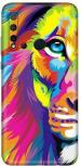 aadia Huawei Nova 5i Matte Vinyl Lion Printed Mobile Skin Sticker with Scratch Resistant Lamination