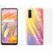 Kite Digital Realme V15 Back Screen Protective Film Carbon Fiber Skin Transparent Sticker + Transparent Tempered Glass Screen Protector with Full Screen Coverage [Except Edges]