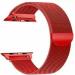 JOBINKA Magnetic Chain Strap for iWatch Ultra 49mm 45mm 44mm 42mm Series 8,7,6,5,4,3,2,1,SE Smart Watch Strap (Red)