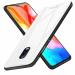 RUPELIK OnePlus 6T White Toughened Glass Back with TPU Bumper Case Cover|FLIP CPOVER| MOBILE COVER| BACK COVER| MOBILE CASE| FLIP COVE