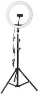 Webilla 10 Inch Big Led Ring Light 3 Coloring Brightness With 7 Feet Portable Tripod Stand For Video Shooting