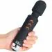 Dr Physio Rechargeable Personal Body Wand Massager, Black - 1002