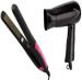 WIB Teflon Coating Professional Slim Design Stylish Hair Straightener With Folding 2 Speed Control Hair Dryer Personal Care Appliance Combo (Hair Straightener, Hair Dryer)
