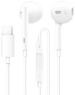 Immutal C type high bass wired earphone Wired Headset (White, In the Ear)