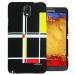 Heartly Samsung Galaxy Note 3 Multicolor Back Case Cover