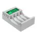 KP Original Battery PUJIMAX 4 Slots LCD Intelligent Display AA/AAA 1.2V NIMH Battery Charger for 2A/3A Rechargeable Batteries with Micro Cable