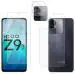 Vatsin Front & Back Screen Guard and Camera Lens Protector [9H]Combo (Not Tempered Glass) For iQOO Z9 5G