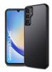 Golden Sand for Samsung Galaxy A34 5G - Rugged Frosted Semi Transparent PC Shock Proof Slim Back Case for Samsung Galaxy A34 5G, Black