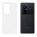ECMERED Vivo X70 Pro Plus Ultra Thin Slim Fit 3M Clear Transparent 3D Carbon Fiber Back Skin Rear Screen Guard Tector Sticker Protective Film Wrap Not Glass (Pack Of 1)