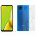 Kite Digital Redmi 9C Back Screen Protective Film Carbon Fiber Skin Transparent Screen Guard Sticker & Premium Tempered Glass Screen Protector