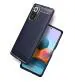 Golden Sands Carbon Fibre Case for Redmi Note 10 Pro Back Cover Case, Shockproof Rugged Durable Drop Protection Tested for Redmi Note 10 Pro Max, Blue
