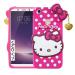 Lejaao Vivo 1716 Vivo V7 Plus Hello Kitty Soft Pink Rubber Mobile Back Cover