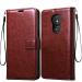 RUPELIK Motorola/ Moto G7 Vintage Leather flip Case Cover| Inside TPU with Card Pockets Wallet Stand Magnetic Closure 360 Degree Complete Protection Vintage Flip Cover for Motorola/ Moto G7 - Brown