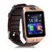 Reepud DZ09 Bluetooth Smart Watch Phone Camera and Sim Card Smartwatch (Brown Strap, FREE SIZE)