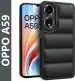 Fashionury Back Cover for Oppo A59 5G (Black, Camera Bump Protector, Pack of: 1)