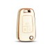TPU Key Cover Compatible with CHEVROLET Cruze- (White)