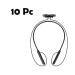 KOISHU Plastic Wireless Bluetooth Headphone Neckband | Sweat Resistant | Bluetooth Version 5 | Outstanding Sound Quality with Comfortable Neck Support | Black Color | Pack of 10