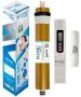 Konvio Neer 80 GPD Membrane, High TDS Water Purifier Membrane, FR-450 for All RO with TDS Meter (80 GPD, FR and TDS Meter)