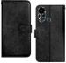 AmericHome Infinix Hot 11S, X6812 Black Artificial Leather, Rubber, Cloth Grip Case Flip Cover