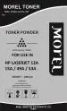 MOREL 12A TONER POWDER FOR USE IN CANON FX9 / 303 HP 12A for HP Laserjet 1010, 1012, 1015, 1018, 1020, 1022, 1022n, M1005, M1319f, 3015, 3020, 3030, 3050, 3050z, 3052, 3055 Printer CARTRIDGE WEIGHT 1 KG Black Ink Toner