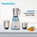 FLAMEVIVA Raino Mixer Grinder 500 watt Mixer Grinder (3 Jars, Blue and White)