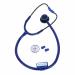 RCSP Deluxe Matt Acoustic Stethoscope For Doctors And Medical Students (Blue)