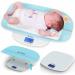 Dr Trust USA Digital Baby Weighing Scale Grow Buddy Infant, Toddler and Adult Body Weight Machine Upto 150kg with Baby Tray (Blue) - 510