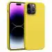LIRAMARK Liquid Silicone Soft Back Cover Case for Apple iPhone 14 Pro Max (6.7 inch) (Trendy Yellow)