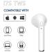 TechElectro I7 TWS Twin Wireless Bluetooth Headphone with Mic, Touch Control for Android and iOS OS(White) Bluetooth Headphone True Wireless Headset with Charging Case -White Bluetooth Airpods| Wireless Airpods| Earpods