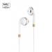 SOFTY SEP-07 WIRED IN EAR EARPHONE WITH MIC 10MM POWER DRIVER FOR STEREO AUDIO, NOISE CANCELLING HEADSET - WHITE
