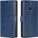 Tingtong Flip Cover Back Case for Mi Max 2 | Leather Finish | Inbuilt Stand & Pockets | Wallet Style Flip Back Case Cover for Mi Max 2 (Blue)