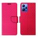 A D Enterprises Pink Dot Flip Cover for Realme Narzo 50 Pro 5G | Magnetic Case | Shock Absorbent | Flip Cover Realme Narzo 50 Pro 5G
