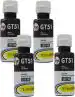 TRISAMA HP Deskjet 5810, 5820.GT 51 Black Ink Cartridge Bottle (Pack of 4)