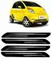 Gee Cee Black Pvc Car Bumper Protector Guard For Tata Nano Type-2 (Set Of 4)