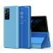 INDIACASE Galaxy A51,A31 Blue Shockproof,Anti-Scratch,Mirror Plating Stand Clear View Case Cover