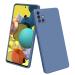 LIRAMARK Silicone Soft Back Cover Case for Samsung Galaxy A51 (Blue)