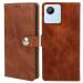 Fastship Realme Narzo 50i Prime Flip Cover | Full Body Protection | Wallet Button Magnetic Closure Book Cover Leather Flip Case for Realme Narzo 50i Prime - Executive Brown