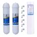 KRPLUS Domestic RO Inline Filter Set with Pre Carbon, Sediment Filter & 5 Micron Spun Filter Suitable for All Kind of RO/UV/UF Water Purifer (Set of 3)