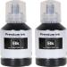 TEQUO 005 Ink 2 Bottle for Epson M1170, M1180, M2140,M1100, M1120, M1140 Printers Black - Twin Pack Ink Bottle