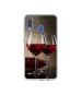 Casotec Wine Glass Design Printed Silicon Soft TPU Back Case Cover for Samsung Galaxy M20