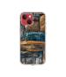 Casotec Decorative Stone Cladding Design Printed Silicon Soft TPU Back Case Cover for Apple iPhone 13