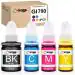 QUINK for Canon Ink Refill for Canon G Series GI 790 Compatible for Canon PIXMA G1000,G1010,G1100,G2000,G2002,G2010,G2012,G2100,G3000,G3010,G3012,G3100,G4000,G4010 (G Series-4 Color)