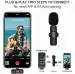 K8 Wireless Microphone, Digital Mini Portable Recording Clip Mic with Receiver for All Type-C