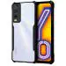 Fashionury Back Cover for Vivo Y20 / Vivo Y20i | Four Corner Hybrid Soft PC Anti Clear Gel TPU Bumper Case [Shock Proof] [Anti-Slip] [Scratch Resistant] (Black)