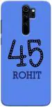 CustomEra Redmi Note 8 Pro Multicolour Rohit Logo Design Polycarbonate Hard Case Back Cover