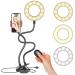 Eyuvaa Black Upgraded Selfie Ring Light With Shutter And Cell Phone Holder Stand For Live Stream